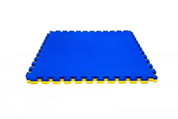 SPORTMAT GLADIATOR 4 CM VOOR JUDO GEEL/BLAUW - Afbeelding 2