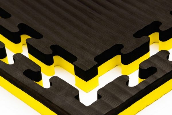 SPORTMAT GLADIATOR 4 CM VOOR JUDO GEEL/ZWART
