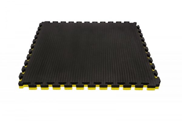 SPORTMAT GLADIATOR 4 CM VOOR JUDO GEEL/ZWART - Afbeelding 2