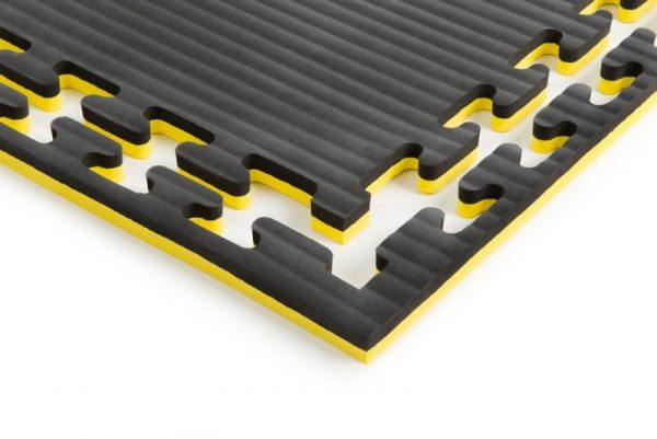 SPORTMAT GLADIATOR 2 CM GEEL/ZWART