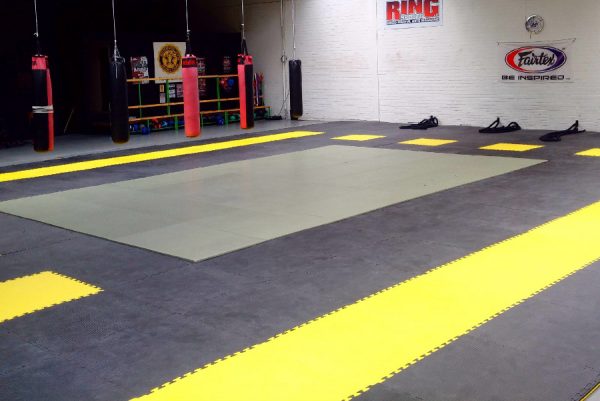 SPORTMAT GLADIATOR 2 CM GEEL/ZWART - Afbeelding 9